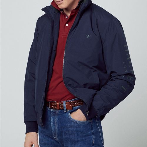 Navy Heritage Windbreaker Jacket - Hackett London - Modalova