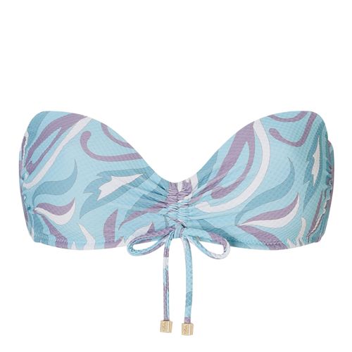 Blue Ruched Bandeau Bikini Top - Heidi Klein - Modalova