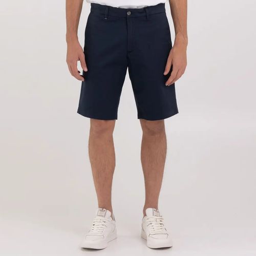 Short Chino En Coton Mélangé Marine - Replay - Modalova