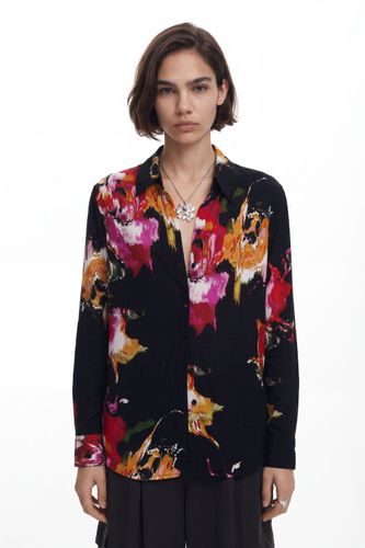 Camisa estampado flores - BLACK - S - Desigual - Modalova