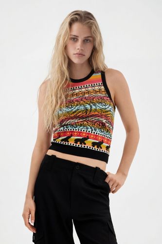 Camiseta punto cenefas - ORANGE - S - Desigual - Modalova