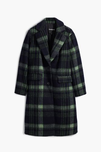 Long checkered coat - BLUE - S - Desigual - Modalova