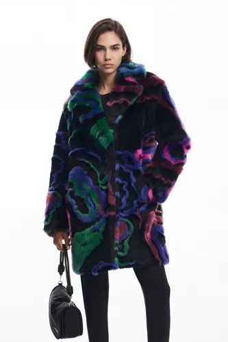 Fur coat - BLACK - S - Desigual - Modalova