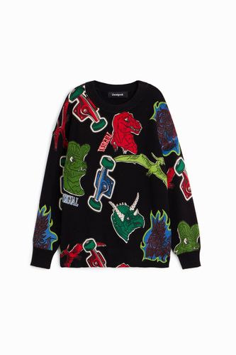 Sudadera dinosaurio - BLACK - S - Desigual - Modalova
