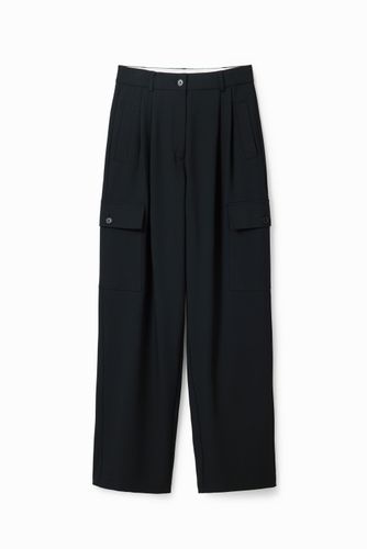 Wide cargo trousers - BLACK - M - Desigual - Modalova