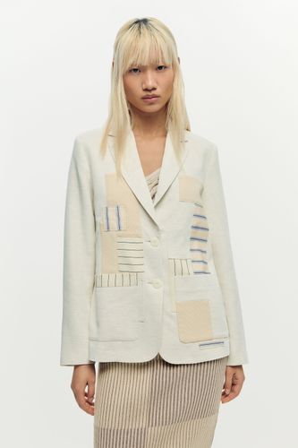 White patchwork blazer - WHITE - M - Desigual - Modalova