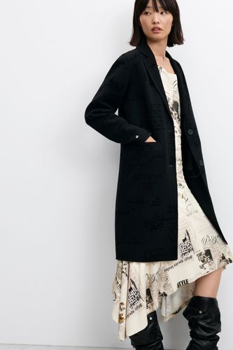 Regular printed wool coat - M - Desigual - Modalova