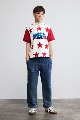 Polo estrellas logo - WHITE - 9/10 - Desigual - Modalova