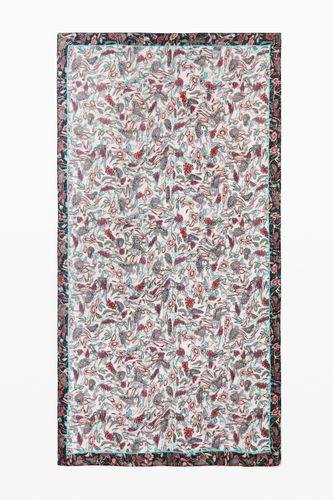 Foulard rectangular flores - U - Desigual - Modalova