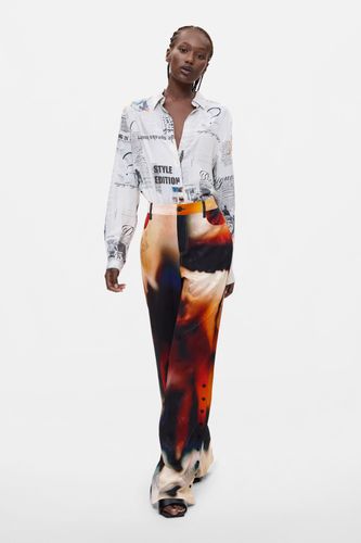 Long Printed Trousers - BLACK - L - Desigual - Modalova