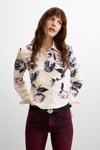 Camisa estampado flores - WHITE - S - Desigual - Modalova