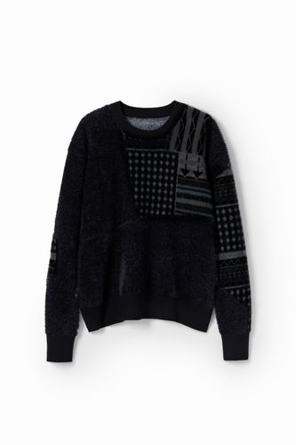 Geometric patchwork pullover - S - Desigual - Modalova