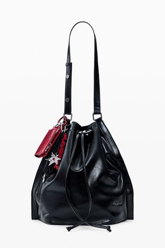 Medium Shiny Backpack - BLACK - U - Desigual - Modalova