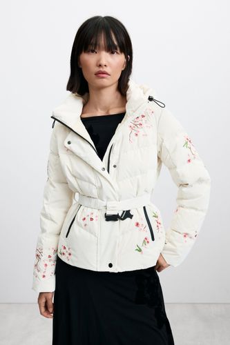 Padded feather coat - WHITE - M - Desigual - Modalova