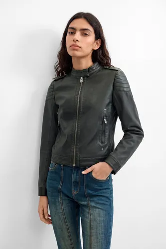 Jacket Leather Effect - BLACK - XS - Desigual - Modalova