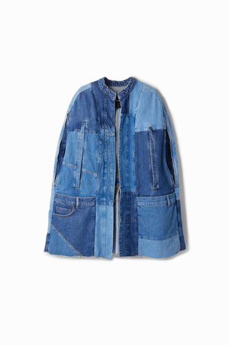 Denim poncho - BLUE - U - Desigual - Modalova
