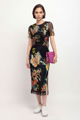 Falda slim midi estampada - M - Desigual - Modalova