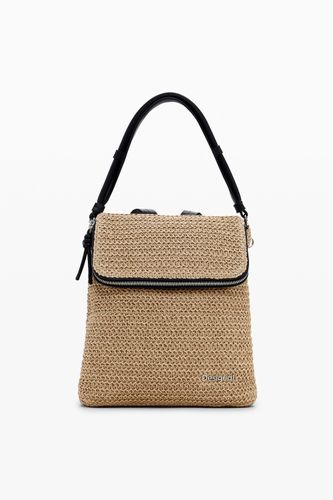 Small raffia backpack - WHITE - U - Desigual - Modalova