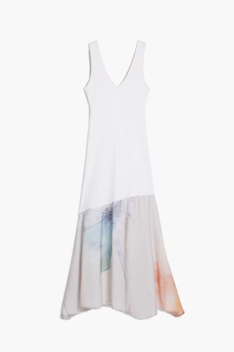 Vestido escote V combinado - M - Desigual - Modalova