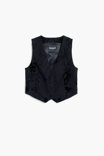 Chaleco tailor flocado - BLACK - L - Desigual - Modalova