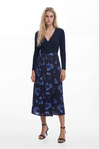 Vestido midi combinado - BLUE - S - Desigual - Modalova