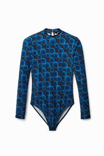 Slim roll-neck bodysuit - BLUE - L - Desigual - Modalova