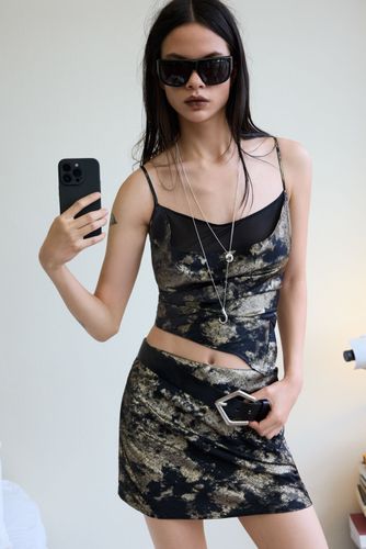Camiseta top drapeado - BLACK - S - Desigual - Modalova