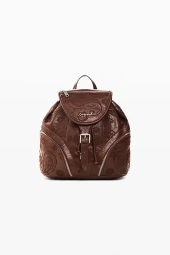 Small leather-effect backpack - U - Desigual - Modalova