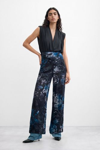 Mono Largo flocado - BLUE - M - Desigual - Modalova
