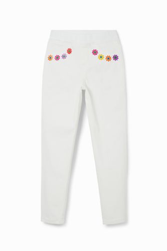 Leggings vaqueros margaritas - 9/10 - Desigual - Modalova
