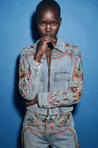 Cazadora Denim estampada 100% Algodón - S - Desigual - Modalova