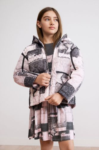 Chaqueta estampada denim patchwork - 5/6 - Desigual - Modalova
