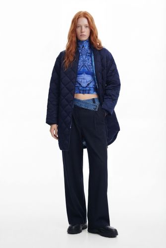 Abrigo acolchado largo - BLUE - M - Desigual - Modalova