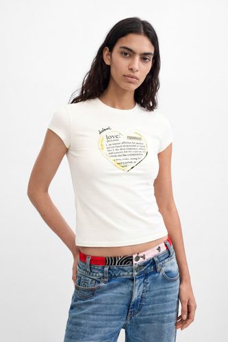 Camiseta Estampado Mensaje - M - Desigual - Modalova