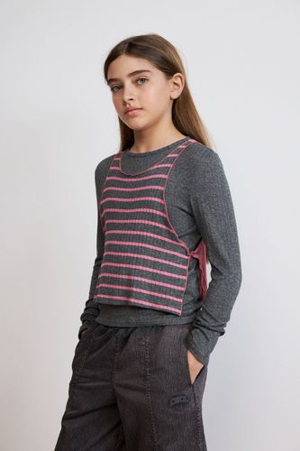 Camiseta rayas combinada - 3/4 - Desigual - Modalova