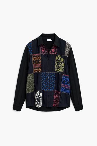 Camisa manga larga patchwork - M - Desigual - Modalova
