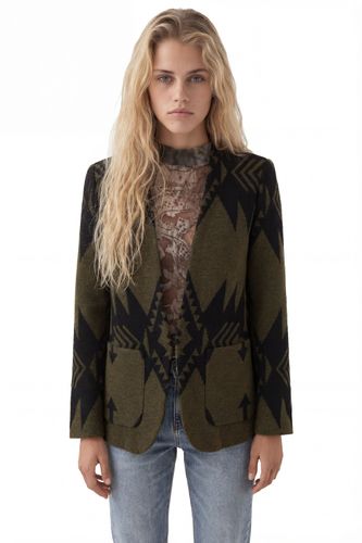 Blazer slim lana estampado - M - Desigual - Modalova