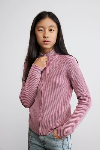 Star zipper sweater - RED - 7/8 - Desigual - Modalova