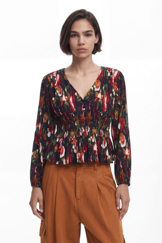 Floral blouse - BLACK - L - Desigual - Modalova