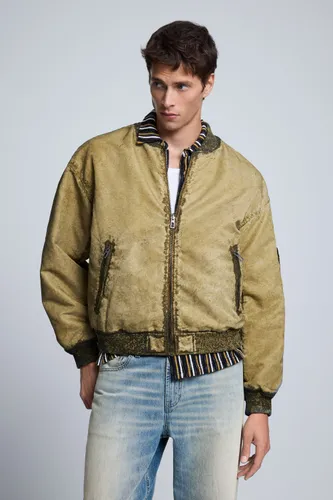Bomber Jacket - BROWN - S - Desigual - Modalova