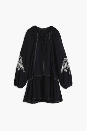 Embroidered Boho dress - BLACK - M - Desigual - Modalova