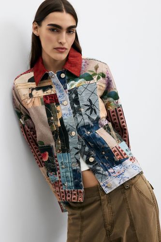 Chaqueta regular patchwork algodón - XL - Desigual - Modalova