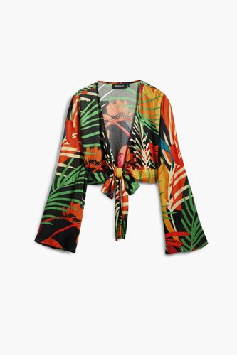 Tropical wrap top - BLACK - M - Desigual - Modalova