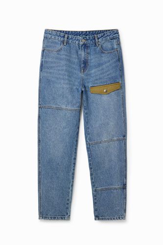 Vaqueros Straight patch - BLUE - 32 - Desigual - Modalova