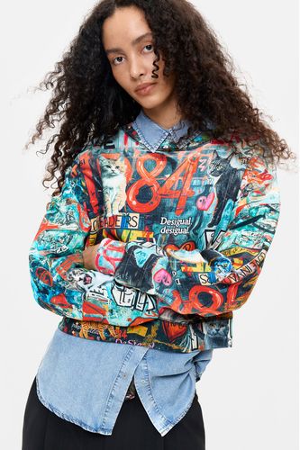 Sudadera Estampada 100% Algodón - S - Desigual - Modalova