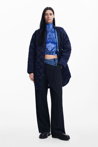 Long padded coat - BLUE - L - Desigual - Modalova