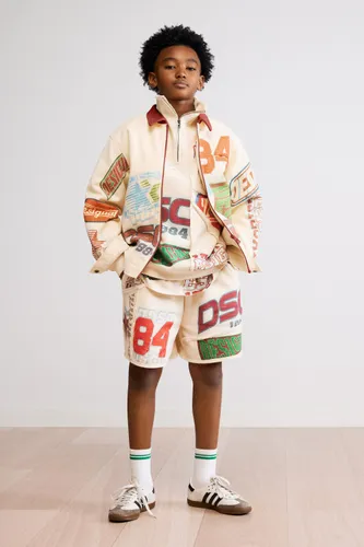 Printed jacket - WHITE - 3/4 - Desigual - Modalova