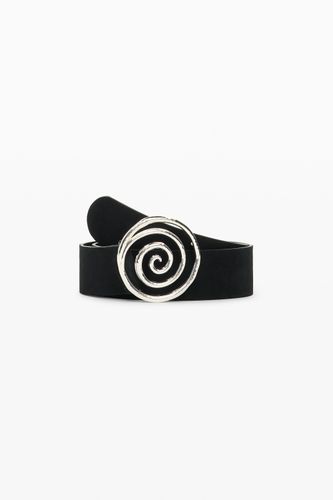Spiral Studs 100% Leather Belt - 85 - Desigual - Modalova