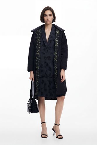 Long padded coat - BLACK - S - Desigual - Modalova