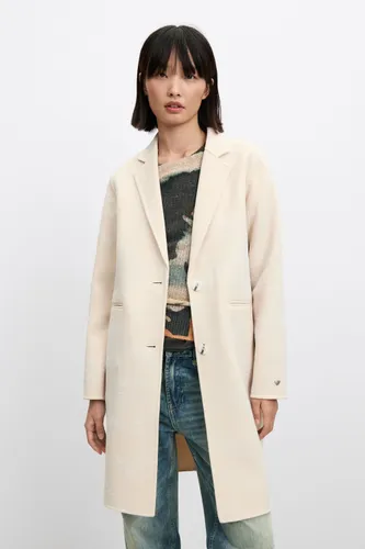 Regular wool coat - WHITE - M - Desigual - Modalova